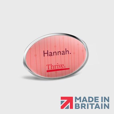 MAGNETIC NAME BADGE METAL FRAME