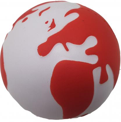 Stress Globe Red and White