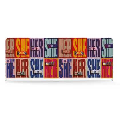 6M SOFT TOUCH STRAIGHT FABRIC DISPLAY