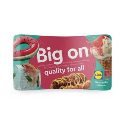 4M SOFT TOUCH CURVED FABRIC DISPLAY