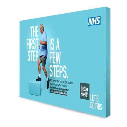 TEXTILE STRAIGHT FABRIC POP UP STAND