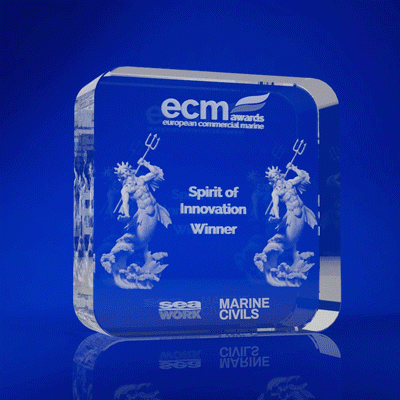 Crystal Glass Square Limelight Award or Trophy