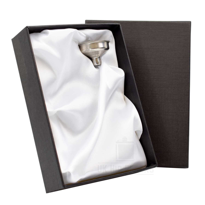 Gift Box and Funnel - 6oz - Satin - Silver