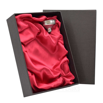 Gift Box and Funnel - 6oz - Satin - Red