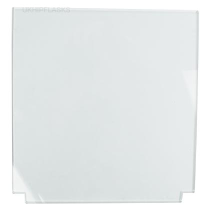 Square with Tab - 240x240mm - Pre Cut Acrylic - Clear