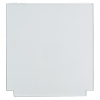 Square with Tab - 200x200mm - Pre Cut Acrylic - Clear