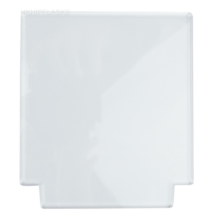 Square with Tab - 100x100mm - Pre Cut Acrylic - Clear