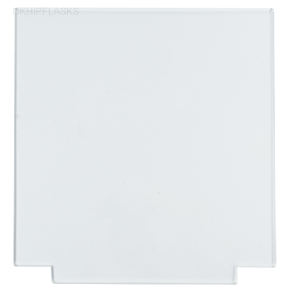 Square  with Tab - 200x200mm - Pre Cut Acrylic - Clear