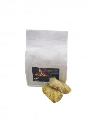 Ecological Firelighters for BBQ and Fireplace pack of 10 pcs. wooden wool with wax