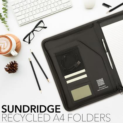 Sundridge Recycled A4 Pu Conference Folder - Image 3