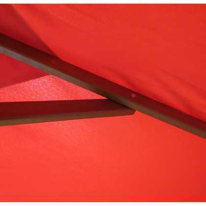 2m Square Wooden Eco Parasol - Image 3