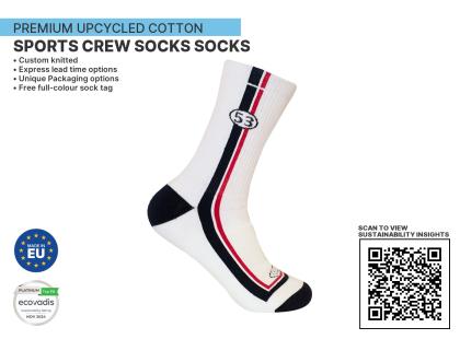 Nutmege Cotton Crew Sustainable Socks