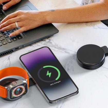 Noir Clam folding wireless charging station - Image 2