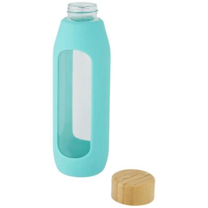 Tidan 600 ml borosilicate glass bottle with silicone grip - Image 2