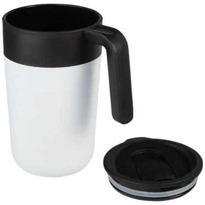 Nordia 400 ml double-wall recycled mug - Image 2