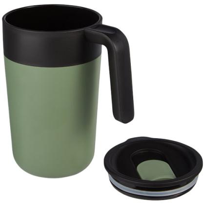 Nordia 400 ml double-wall recycled mug - Image 2