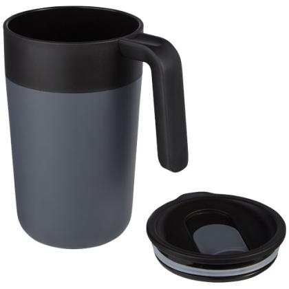 Nordia 400 ml double-wall recycled mug - Image 2