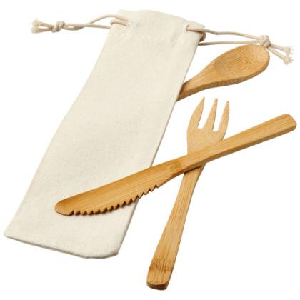 Purearia Bamboo Cutlery Set