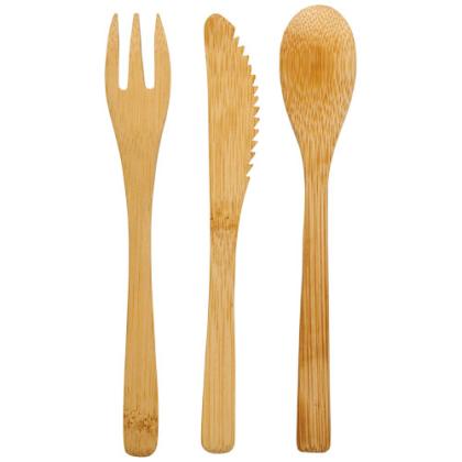 Celuk bamboo cutlery set - Image 2