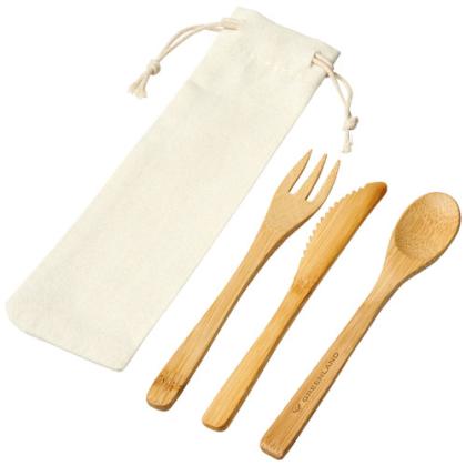 Celuk bamboo cutlery set - Image 3