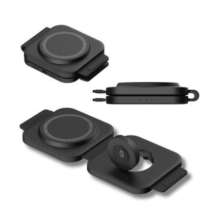 Noir Duo folding wireless charging station - Image 2