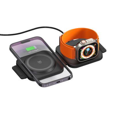 Noir Duo folding wireless charging station - Image 3