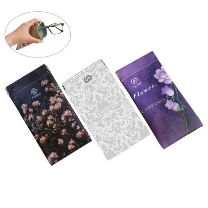 Lotusir Glass Print Glasses Pouch