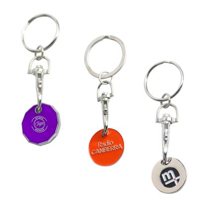 Mintom Metal Trolley Coin Keyring