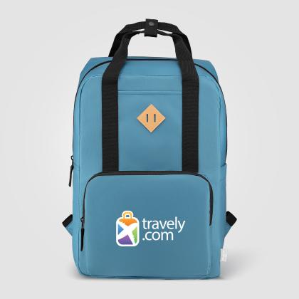 Majesty 300D rPET 38 cm Laptop Adjustable Strap Backpack - 16L