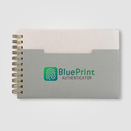 Lino FSC Paper Spiral Binding Horizontal Pocket Notebook - A6