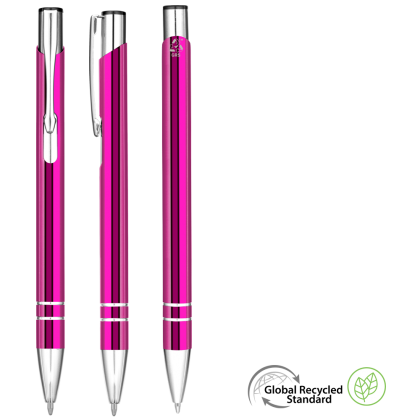 Electra GRS Recycled Metal Ballpoint Pen - Pink
