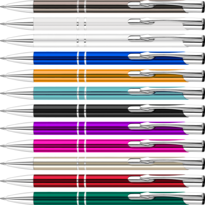 Electra Classic Metal Ballpoint Pen (Blue Ink)