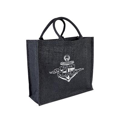 Barham Black Jute Bag