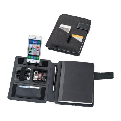 A5 Folder with 4,000 mAh Built-in Power Bank Leno