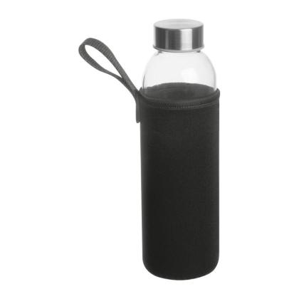 Glass Drinking Bottle in Neoprene Pouch Klagenfurt