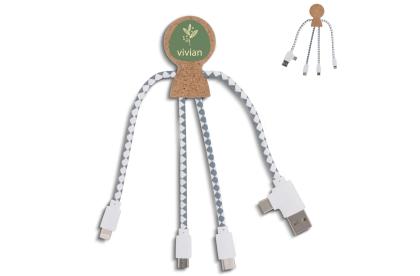 Xoopar Mr. Bio Cork Charging Cable