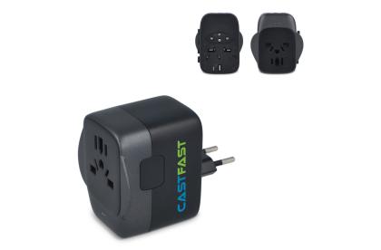 PowerPro Travel Adapter Made of Recycled Plastic