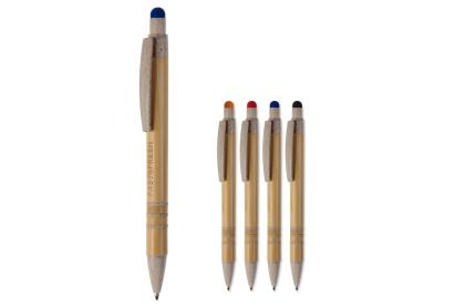 Ball pen bamboo and wheatstraw with stylus