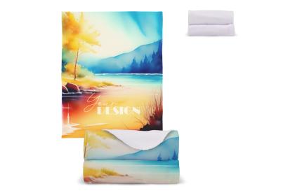 Polar fleece blanket OEKO-TEX® sublimation 120 x 150 cm 190 g/m²
