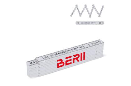 Calibrated foldable ruler 1m