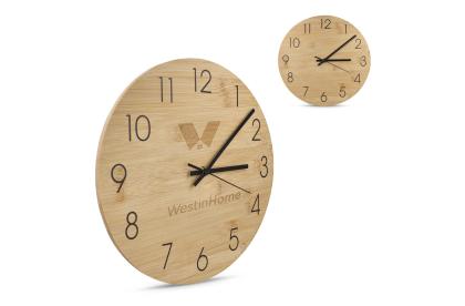 Wall clock bamboo