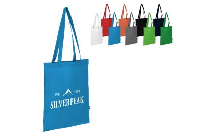 R-PET Carry bag non-woven long handles 38 x 42cm 75g/m²