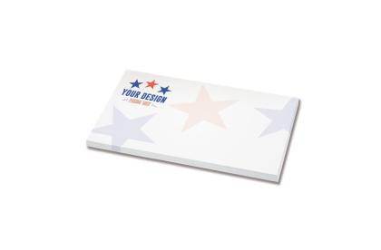 25 adhesive notes, 125x72mm, full-colour
