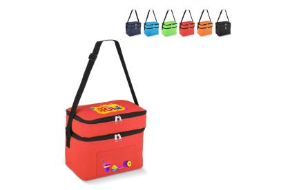 R-PET 600D Dual compartment cooler bag 30 x 20 x 25cm 12L