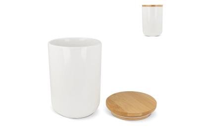 Canister Ceramic & Bamboo 900ml