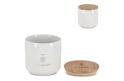 Canister Ceramic & Bamboo 550 ml