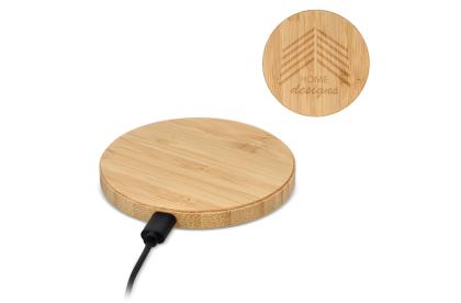 Wireless charging pad bamboo 15W