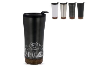 Double walled tumbler cork base 480ml