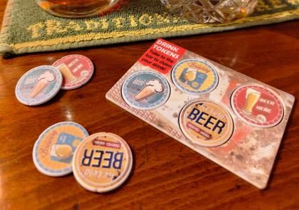 Recycled WalletMate Drink Tokens