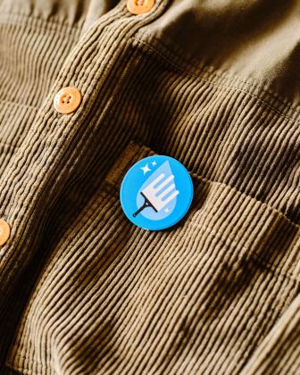 Recycled DBASE Badge 45mm Circular